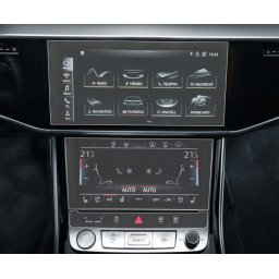 Audi A8 2018+ Set (3 buc.) Folii de Protectie pentru Navigatie/Consola/AC - HD-Premium FoliaTa