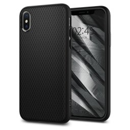 Husa iPhone X/Xs - SPIGEN Liquid Air, Black
