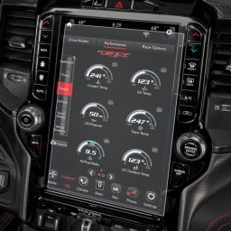 Dodge RAM 1500 2020+ Folie de Protectie pentru Navigatie - HD-Premium FoliaTa