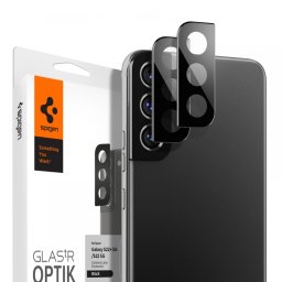 2 x Protectii Camera Samsung Galaxy S22/S22+ PLUS 5G - Spigen Optik.TR, Black
