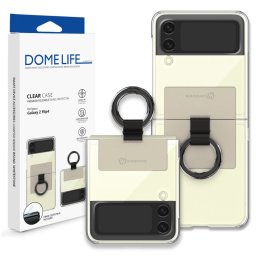 Husa Originala WHITESTONE CLEAR CASE RING GALAXY Z FLIP 4 BEIGE