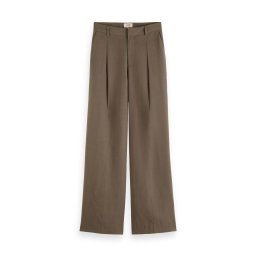 SCOTCH & SODA Pantaloni Drapey Mid-Rise Wide Leg 174290 SC6345 dark taupe