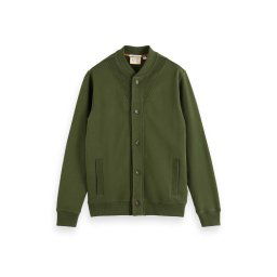 SCOTCH & SODA Jachete Button Down Texture 172976 SC4876 field green