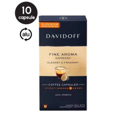 10 Capsule Aluminiu Davidoff Espresso Fine Aroma – Compatibile Nespresso