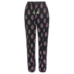 s.Oliver Pantaloni roșu bordeaux / negru / alb