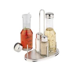 Oliviera 4 Piese Classic by APS – Suport Inox – Sare, Piper, Ulei, Otet