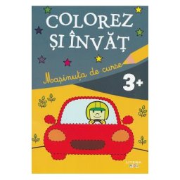 Masinuta de curse. Colorez si invat