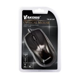 Mouse TM-481UK – Mouse cu fir USB, optic 1200 DPI, 3 butoane + scroll, negru