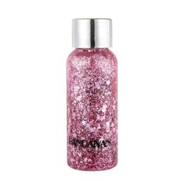 Gel cu sclipici pentru fata, par si corp, EVNC, Glitter Gel Art, argintiu