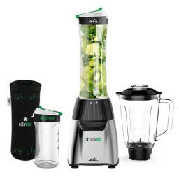 ETA ETA210390000 ActivMix Premium Blender, Stand, Power 350 W, Glass jar 1 L, Black/Stainless steel