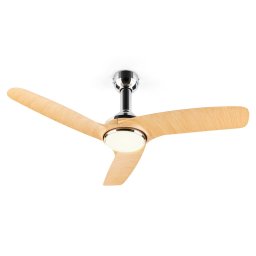 Klarstein Silent Service, ventilator de tavan, Ø: 128 cm, putere: 25 W, aspect de lemn (VTS6-SilentceilingWD)