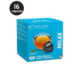 16 Capsule Italian Coffee Ceai Relax - Compatibile Dolce Gusto