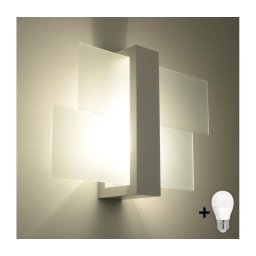 Aplică LED HERA 1xE27/7,5W/230V alb Brilagi