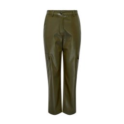 ONLY Pantaloni Onlkim Faux Leather Cargo Pant Cc Otw 15293029 19-0516 TCX dark olive