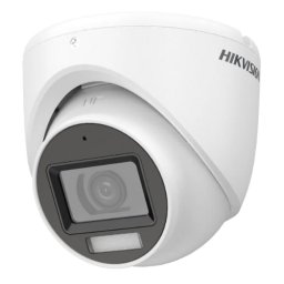 Camera analog turret exterior, 2 MP, Hikvision , IR 30 m, iluminare duală, microfon, lentilă 2,8 mm, IP67, DS-2CE76D0T-LMFS-2,8mm