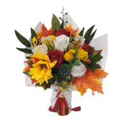 Cadou Back to school, aranjament Buchet flori de mătase și săpun + mesaj - DSPH308005