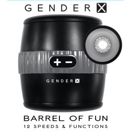 Evolved Barrel of Fun Masturbator Black