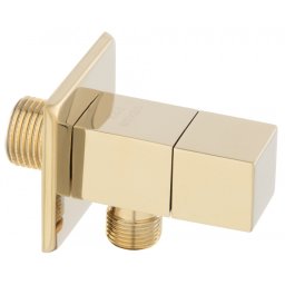 Robinet coltar cu cartus ceramic si maneta metalica patrata Z294-G 1/2”x1/2”