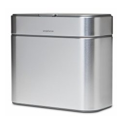Coș de gunoi compostabil Simplehuman, oțel periat, CW1645