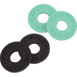 Fender Strap Block 4-Pack Black and Surf Green