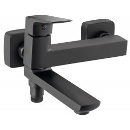 VITTO BLACK VERDELINE - Baterie perete cada-dus cu pipa mobila cu rol de comutator cada-dus BVI1RVLBL