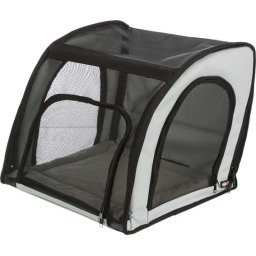 TRIXIE Scaun auto pentru câini, gri/ negru, 44 × 37 × 40 cm