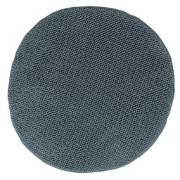 Covor baie rotund 80cm, gri deschis, Fringe