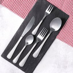 Set tacamuri inox, 30 piese, 6 persoane, cu furculite desert, London