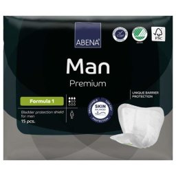 Abena Man F1 – Absorbante incontinenta pentru barbati, 450 ml, 15 bucati