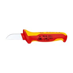 Cutit VDE KNIPEX pentru taiat cabluri, lama dreapta, izolat 1000 V, 190 mm, fabricat in Germania 98 52