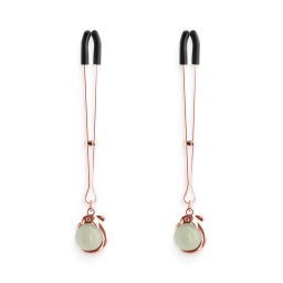 NS Novelties Bound Nipple Clamps G1 Rose Gold