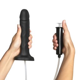 strap-on-me Squirting Cum Dildo Realistic Black L