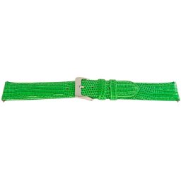 Curea verde piele vitel model soparla captusita 18mm - 63035