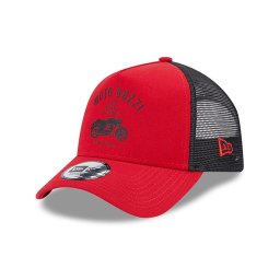 New Era sapca rosie 9forty trucker heritage moto guzzi