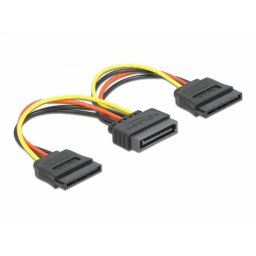 CABLU ALIMENTARE SATA LA 2 X SATA 15 CM, DELOCK 60105
