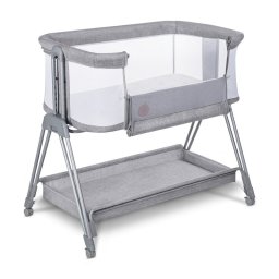 Patut co-sleeper Luna 2 in 1 cu setare unghiulara si roti - Lionelo