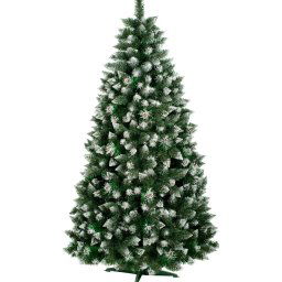 Brad artificial Eufrasio cu Varfuri Ninse si CONURI 220 cm
