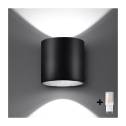 Aplică LED FRIDA 1xG9/4W/230V negru Brilagi