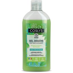 Gel de dus BIO revigorant, cu menta si canepa Coslys