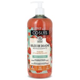 Gel de dus BIO calmant, cu capsuni si rosii(format mare) Coslys