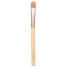 Pensula compacta aplicare farduri pleoape, maner lemn mesteacan si peri sintetici Charlotte Bio