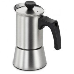 Espressor BOSCH Pro Induction HEZ9ES100 - 17005725, Calitate Inalta, Otel inoxidabil, 200ml (4 cesti), D9cm, H18cm, Greutate 700g, Pentru plite cu inductie BOSCH, Maner ergonomic si insulat termic