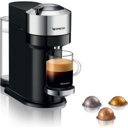Espressor manual DeLonghi Nespresso Vertuo Next ENV120.C, Chrome