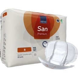 Abena San 8, 22 buc, 2100 ml- absorbante anatomice pentru incontinenta severa