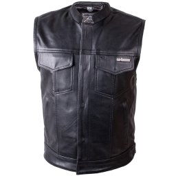 Vesta moto piele W-TEC Delasola
