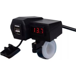 Incarcator USB pentru motocicleta 4in1 CD3311 afisaj LED
