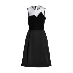 RALPH LAUREN Rochie W/t Velvet Coctail W/ Combo 253918579001 black velvet