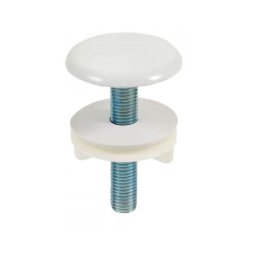 Dop ornament capac opturator pentru chiuveta bucatarie inox sau granit, alb
