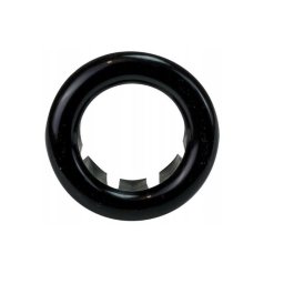 Rozeta pentru lavoar cu preaplin, Tycner 2575, diametrul 25 mm, platic, negru