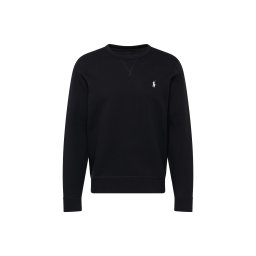 Polo Ralph Lauren Bluză de molton negru / alb